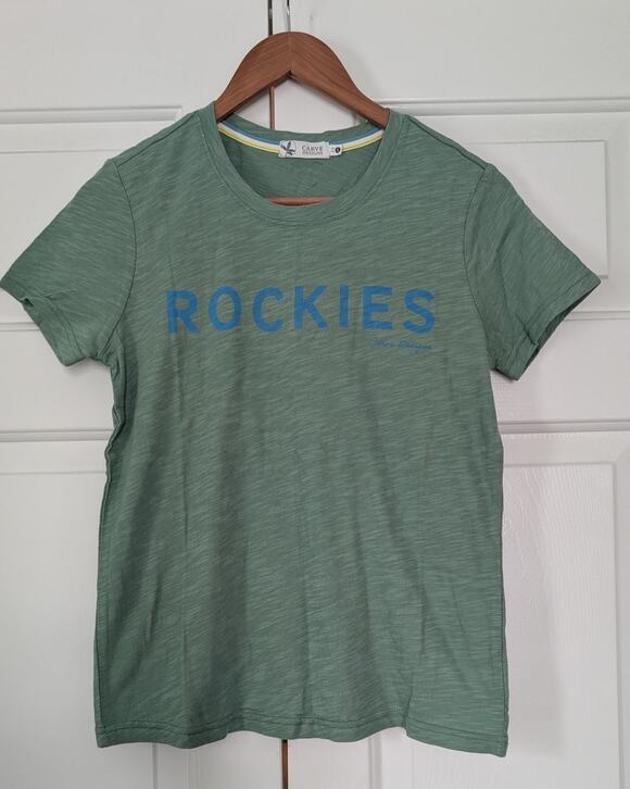 Carve Designs Tops - Carve Designs Green Rockies Organic Cotton Tee
